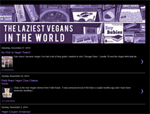 Tablet Screenshot of laziestvegans.com